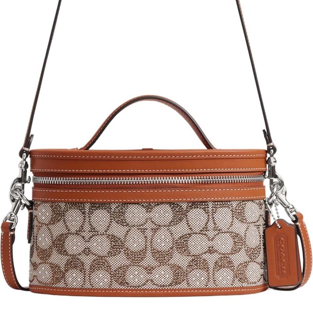 Coach Trail Bag Crystal Jacquard purse and wallet. Selling as a set.